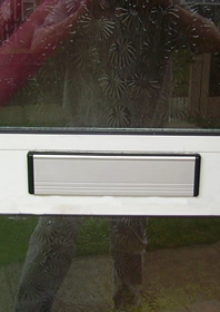 Silver letterbox
